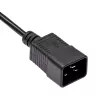 Akyga AK-UP-03 serverový predlžovací kábel IEC C20 na C19, 1,8 m, čierny
