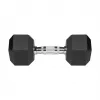 Gumované liatinové jednoručky HEX 2x10 kg REBEL ACTIVE