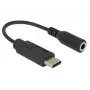 Delock audio adaptér - 24 pin USB-C (M) na minikonektor stereo 3,5 mm (F)