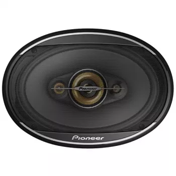Pioneer TS-A6971F. Typ reproduktora: 4-pásmový, špičkový výkon: 600 W, menovitý výkon: 100 W. Montážna hĺbka: 20,3 cm, veľkosť basového reproduktora (Š x V): 152,4 x 228,6