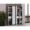 OLIV 2D CLOSED SHELVING UNIT, antracit/biela sada