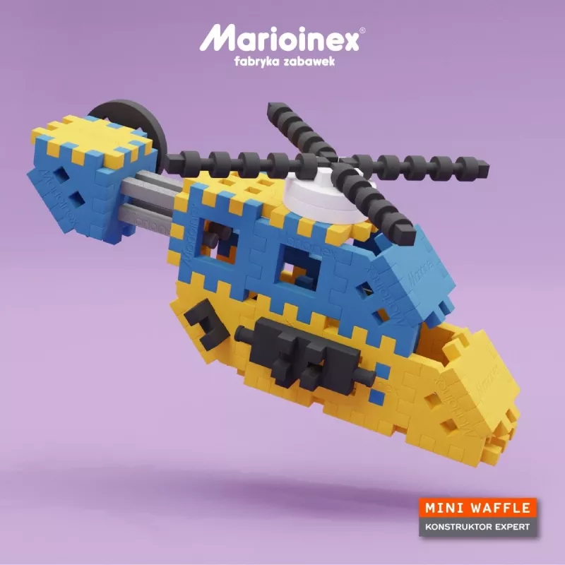 Stavebnica Marioinex Mini Waffle Constructor – 141 dielov, viacfarebná, pre deti od 5 rokov