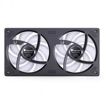 Jonsbo ZB-240BR 120mm Reverse Blade ARGB PWM balenie 2 ks skriňové ventilátory - čierne