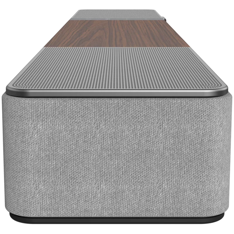 Soundbar KLIPSCH Flexus CORE 100 — 2.1 kanály, 100 W, integrovaný subwoofer, sivá/orech