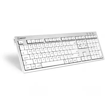 Klávesnica Logickeyboard SKB-CWMU-UK Office USB QWERTY UK English strieborná biela