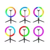Prstencová lampa RGB 26 cm so statívom