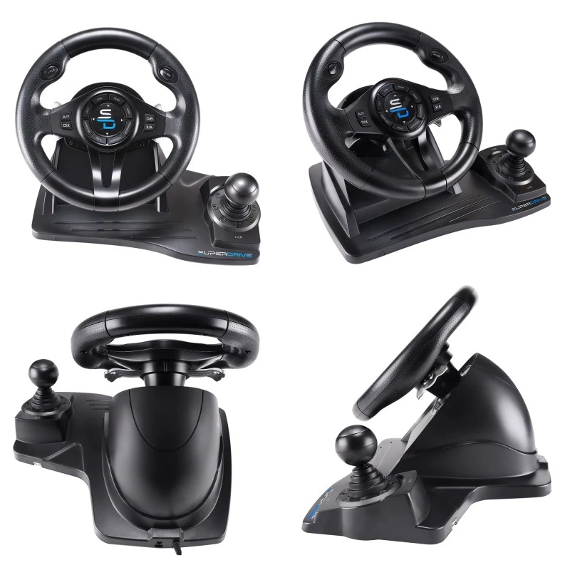 Subsonic SA5596-NG herný ovládač čierny USB volant pedále 270°