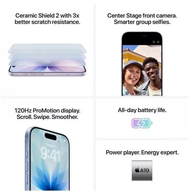 Smartphone Apple iPhone 17 6,1 palca 256 GB Mist Blue