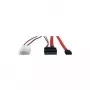 Inter-Tech – SATA kábel – Slimline SATA na SATA, interné napájanie, 2-pinový – 60 cm – červený (88885302)