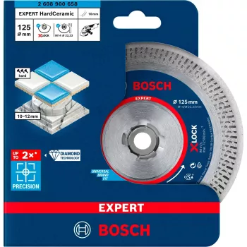 Bosch EXPERT HardCeramic X-LOCK 2608900658 diamantový rezný kotúč, 125 mm, otvor 22,23 mm
