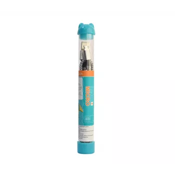 Micro-USB kábel Devia Tube 5V 2.1A 1M čierny