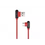USB kábel NATEC NKA-1201 USB 2.0 1 m USB A USB C čierny červený