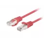 Lanberg PCF6-20CC-0100-R Patch kábel Cat.6 F/UTP, balenie 10 ks, 1 m, červený