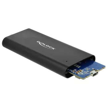 Delock - puzdro na úložisko - M.2 - M.2 NVMe karta - USB 3.1 (Gen 2) - čierna (42614)