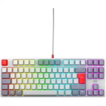 CHERRY XTRFY K4V2 Retro Edition TKL (80%) klávesnica, RGB, USB, AZERTY francúzska