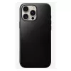 Puzdro na telefón Nomad Modern Leather Case pre iPhone 16 Pro Max, 6,9 palcov (17,5 cm), čierne, koža+PC+TPU