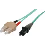 Tecline Fröhlich + Walter – patch kábel – SC multimode (M) – MT-RJ multimode (M) – 2 m – optické vlákno – 50/125 mikrometrov – OM3 – tyrkysová (39975003)