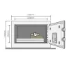 Yale YSV/170/DB2/P stojaci trezor 3,8 l oceľ ružový