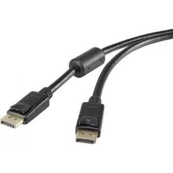 Renkforce DisplayPort prepojovací kábel [1x DisplayPort konektor samec – 1x DisplayPort konektor samec] 1 m čierny (RF-3433992)