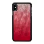 Puzdro na smartphone iKins pre iPhone XS Max – ružové jazero s čiernymi akcentmi
