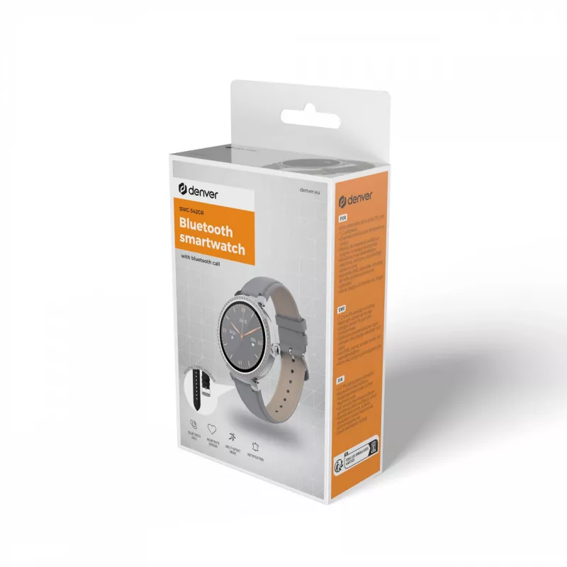 Inteligentné hodinky Denver SWC-342GR, 1,2-palcový IPS, sivé