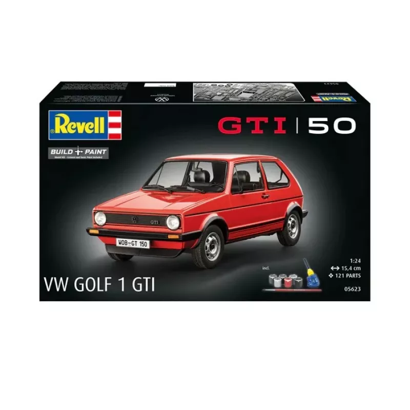 Plastový model auta REVELL VW Golf1 GTI 50 rokov mierka 1:24