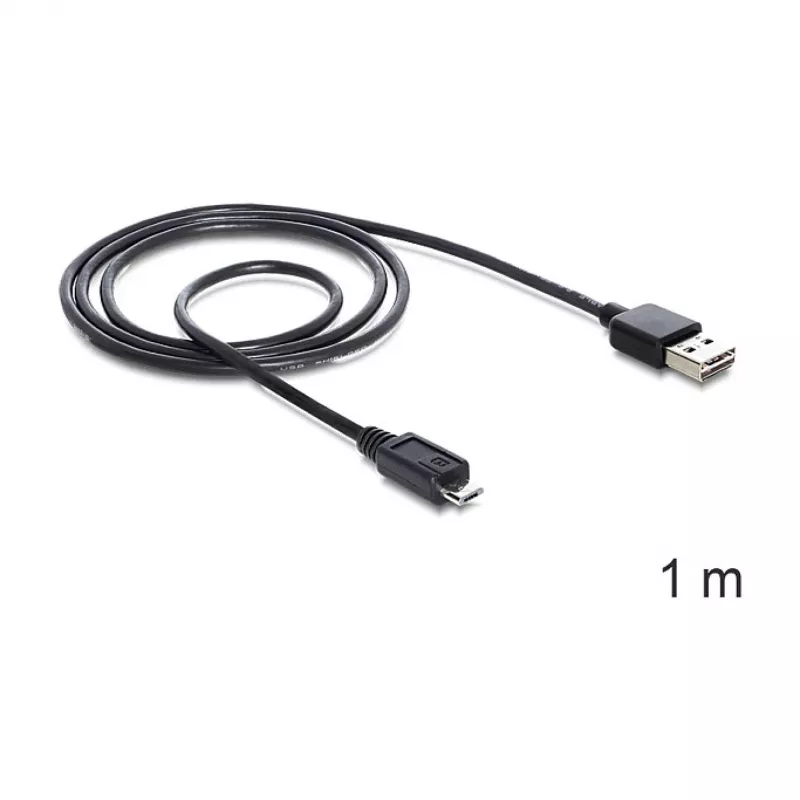 USB kábel DeLOCK EASY-USB 2.0-A USB 2.0 micro-B 1 m