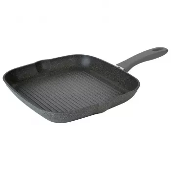 Grilovacia panvica BALLARINI 75002-941-0 hranatá sivá 28 cm