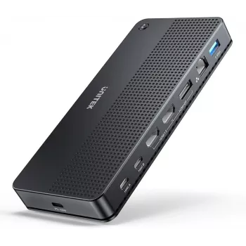 Dokovacia stanica UNITEK D1103A01 USB4 káblová čierna 100W Power Delivery
