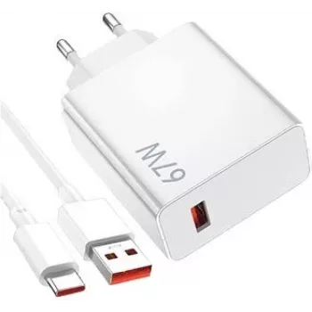 Nabíjačka Xiaomi 40035 smartphone biela AC interiérová USB Type-C 1 port