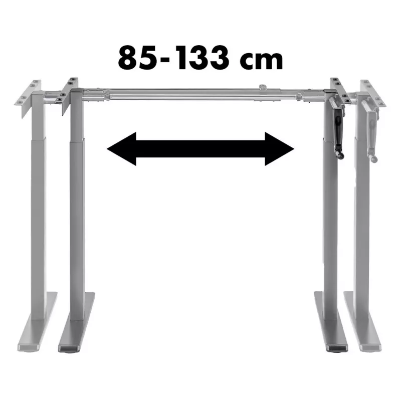 Manuálne výškovo nastaviteľný stôl MACLEAN MC-790NG — max. zaťaženie 60 kg, max. výška 120 cm