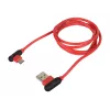 USB kábel NATEC NKA-1201 USB 2.0 1 m USB A USB C čierny červený