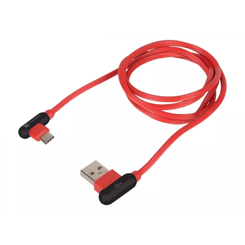USB kábel NATEC NKA-1201 USB 2.0 1 m USB A USB C čierny červený