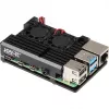 JOY-IT RPI CASE ALU07F - puzdro pre Raspberry Pi 4, hliník, ventilátor, čierna (RB-ALUCASEP4+07FAN)