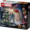 Konštrukčná hračka LEGO Marvel Super Heroes Iron Man War Machine sada 76320, 204 dielov, 2 minifigúrky, výška 100 mm