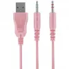 Deltaco GAM-030-P slúchadlá a headset káblové s čelenkou herné USB Type-A ružová (GAM-030-P)