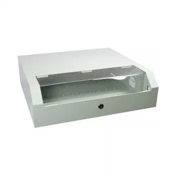 ALLNET ALL-SWV6503GRAU 19" nástenný sieťový rozvádzač, 3U, vertikálny, š. 490 / h. 145 mm, oceľový, séria SWV, svetlosivý
