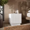 Nočný stolík Cama 2 ks LIVERTI 45x42x47 cm biely MDF/drevotrieska