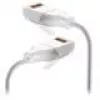 Sieťový kábel Ubiquiti UACC-Cable-Patch-EL-C6A-15M-W RJ-45 Cat6a 15m transparentný biely