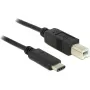 USB kábel DeLOCK 83601 USB 2.0 1m USB C USB B čierny