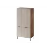 Šatníková skriňa Cama Meble ALMERA Cama 5 90x52x185 cm, orechový rám, cashmere dvere, 6 políc