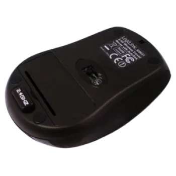 LogiLink myš optická bezdrôtová 2,4 GHz Mini - myš - optická - 3 tlačidlá - bezdrôtová - 2,4 GHz - bezdrôtový prijímač (USB) - čierna (ID0031)