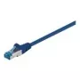 Wentronic Goobay CAT 6a patch kábel, S/FTP (PiMF), modrý, 5 m – LSZH bez halogénov, meď (93812)