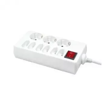 LogiLink 9 zásuviek 1,5 m biela