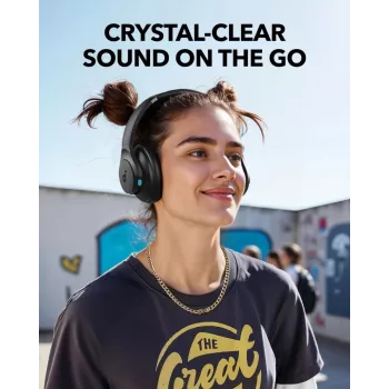 Náušné slúchadlá Anker Soundcore Q11i, Bluetooth 5.0, až 20 h batéria, vstavaný mikrofón, tmavosivá