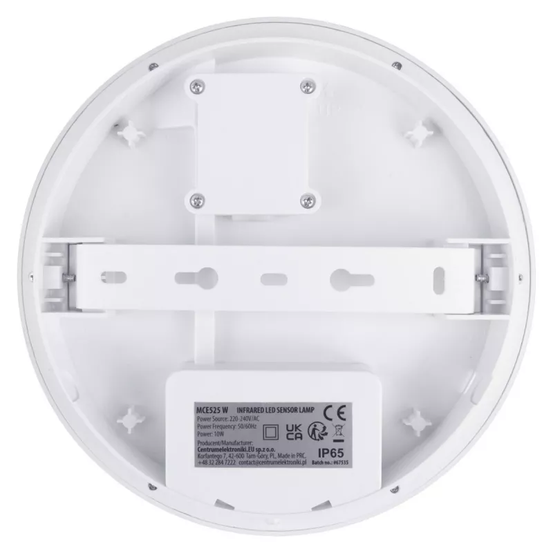 LED lampa s PIR senzorom MACLEAN MCE525 W — LED vonkajšie svietidlo s pohybovým senzorom