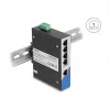 Ethernet switch DELOCK 80162 — 5-portový Gigabit RJ45 pre montáž na lištu DIN