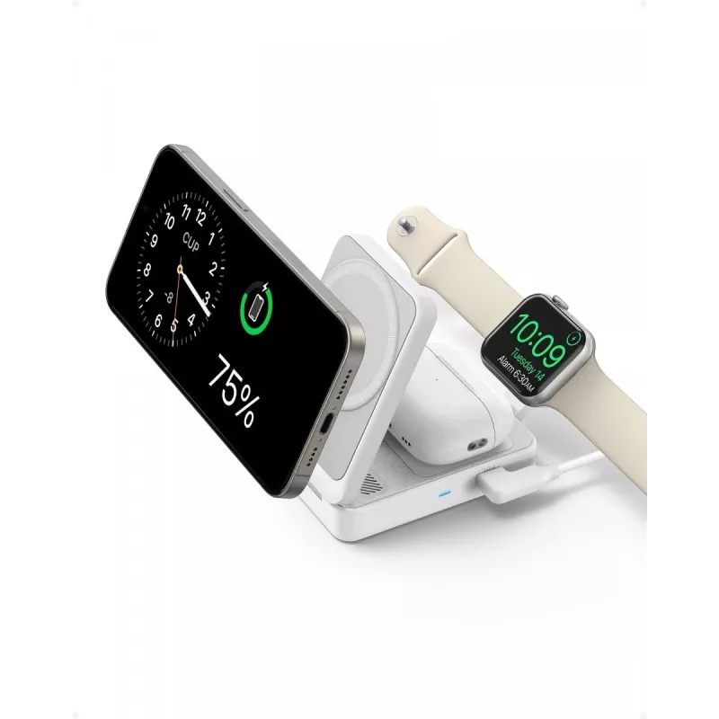 MagGo 3-in-1 15W skladacia biela EU