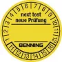 Benning kontrolné štítky 300 ks pre tester prístrojov 756212 (Ø) 30 mm Ďalšia kontrola (756212)