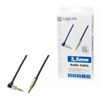LOGILINK CA11300 LOGILINK - audio kábel 3,5 m/m 90 3m modrý